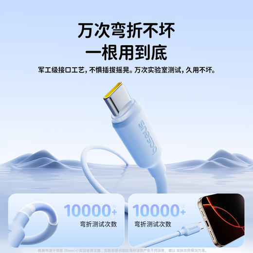倍思 发泡硅胶磁吸系列 快充数据线 Type-C to Type-C 100W 商品图5