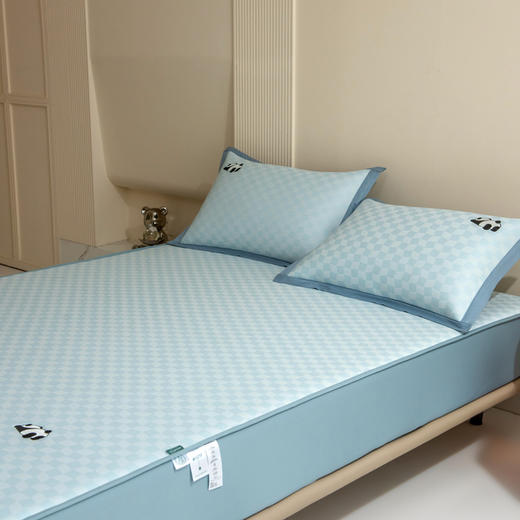 轻奢绣花凉感床笠款凉席 全包裹懒人必备冰凉席 商品图5