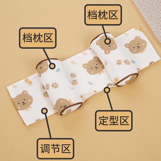 【重力交叉定型枕，可调节，可拆洗】云片枕头婴儿定型枕 幼儿宝宝枕头 纠正防偏头 荞麦壳新生儿侧睡枕-QQ 商品图2