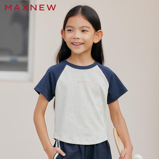 【T恤】 童装撞色短袖T恤 1P2361208 商品图0