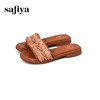 Safiya/索菲娅2025海边沙滩舒适露趾外穿休闲百搭平底一字拖鞋SFD2110M69/SFD2110369 商品缩略图6