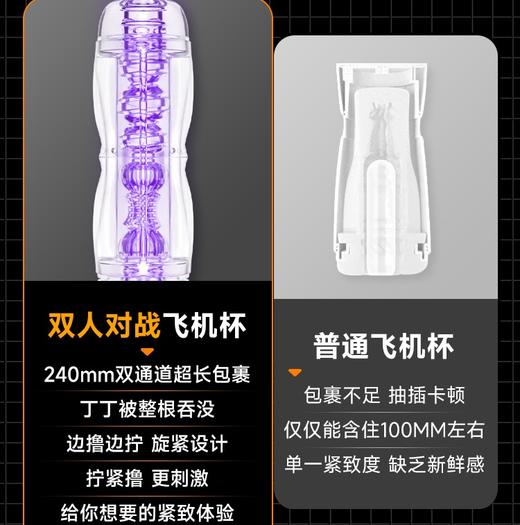 Mr.heer 荷尔先生双人对战杯双口飞机杯240mm 商品图4