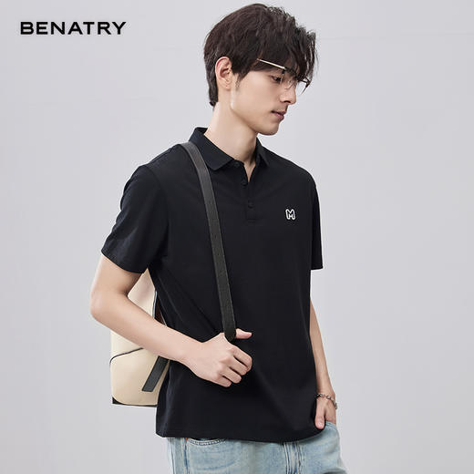 贝纳川夏季字母刺绣短袖POLO ECF214002 商品图9