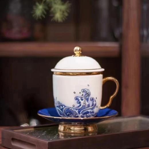 【6F】国瓷永丰源 海上明珠四件套盖杯（黄金） 商品图0