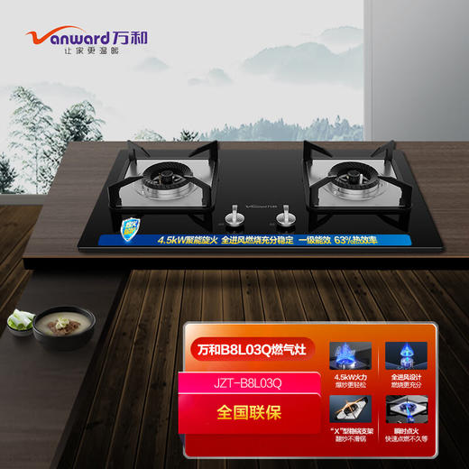 IBF艾博菲万和JZT-B8L03Q-12T(天然气)_燃气灶台式灶_4.5Kw大火力_聚能_台嵌两用【K】 商品图0