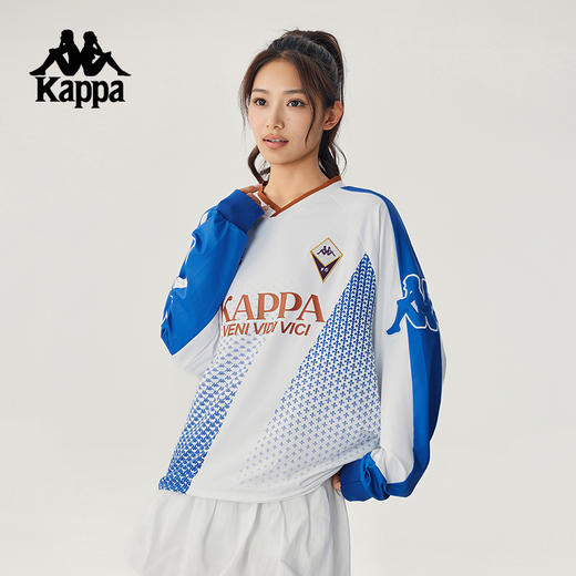 Kappa卡帕背靠背夏季情侣2025新款运动长袖t恤满印套头衫透气卫衣KPCJBTC95 商品图2