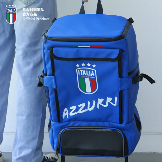 【官方正版】意大利国家队 | 蓝色运动休闲背包大容量多功能双肩包 商品图3