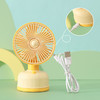 【一键清凉❗桌面清爽风扇】桌面水果色系小风扇，可倾斜设计全方位送风，两档风力适用更广泛，USB充电式桌面小风扇简约台式电风扇QQ 商品缩略图3