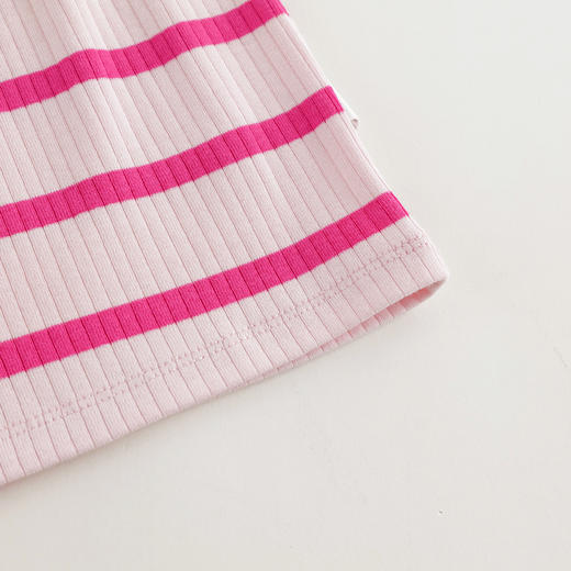 马克珍妮女童时尚条纹挂脖背心儿童吊带上衣2025年夏装新款550515 商品图4