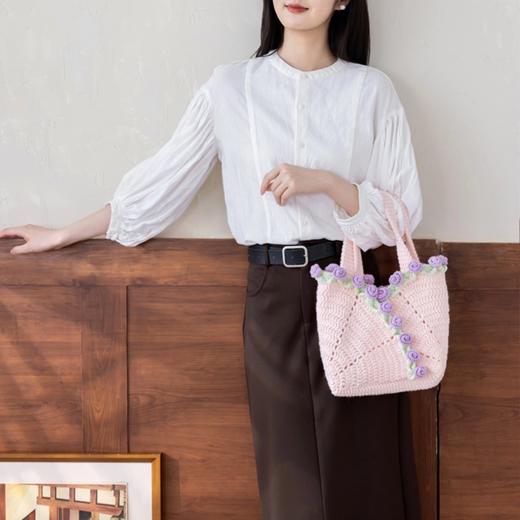 苏苏姐家玫瑰花朵包手工DIY编织钩针毛线团自制材料包 商品图2