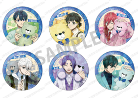 蓝色监狱 泰迪熊 闪吧唧 徽章 6包/盒 谷子