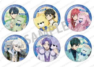 蓝色监狱 泰迪熊 闪吧唧 徽章 6包/盒 谷子 商品图0