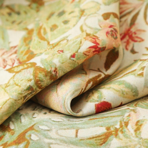 洛诗琳13423气质印花吊带连衣裙2025新款法式A字真丝吊带裙0598 商品图4