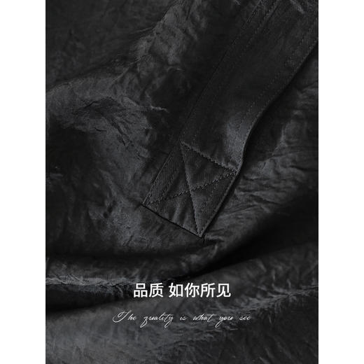 COCOBELLA100%醋酸]黑色极简风衬衫女奢感通勤上衣SR0070-2 商品图4