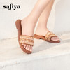 Safiya/索菲娅2025海边沙滩舒适露趾外穿休闲百搭平底一字拖鞋SFD2110M69/SFD2110369 商品缩略图4