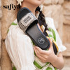 预售10天|Safiya/索菲娅2025夏季外穿一字拖气质时尚方钻扣圆头露趾拖鞋SFD2110368 商品缩略图0