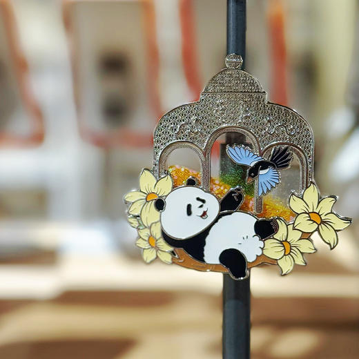 “喜上萌梢”流沙冰箱贴 商品图2