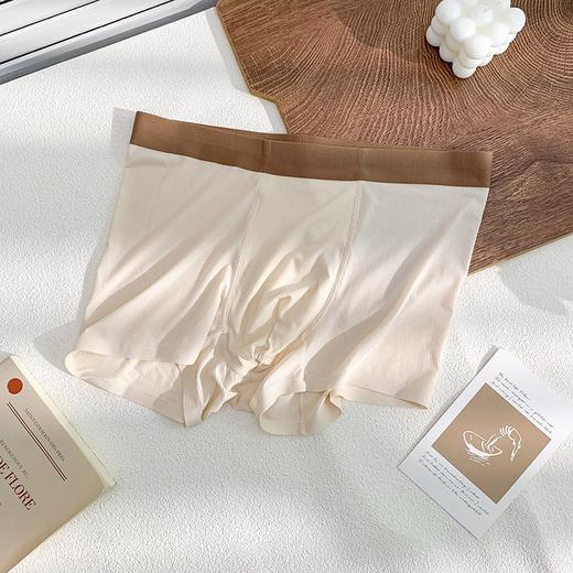 【挑战夏日极限 无惧炎热】凯俪思华夫格无痕冰丝男士内裤运动青年平角冰丝内裤男裤衩 商品图6