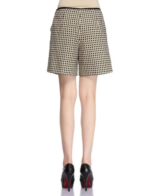 4894415335828  JOAN&DAVID 卡其/黑色时尚编织纹休闲短裤 商品图3