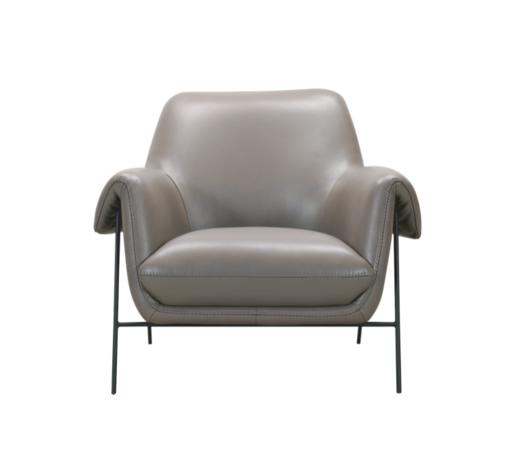 懂窝 | 贝基 皮艺休闲椅 Becky Leather Accent Chair 商品图0