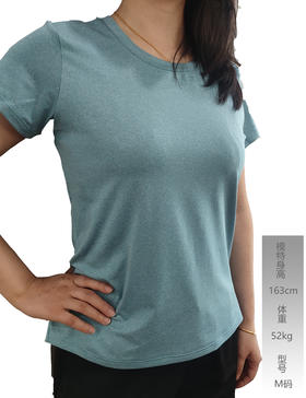 Y031女式干爽透气吸湿排汗防晒运动女式短袖T恤