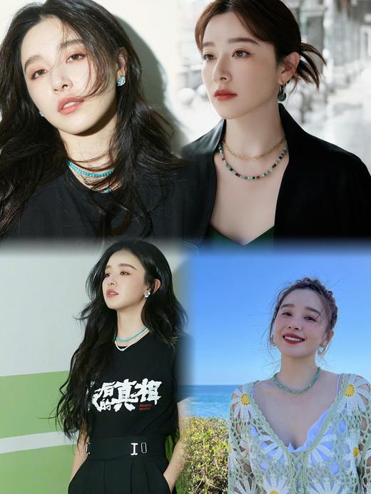 ✨夏日的入场券【天然绿松多宝石项链】新中式多宝绿松石项链 春的气息扑面而来!戴上绿色项链去感受万物的苏醒，去追逐那一抹绿意 商品图0