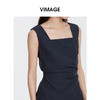 VIMAGE纬漫纪夏季新款修身显瘦无袖连衣裙V2107715 商品缩略图3
