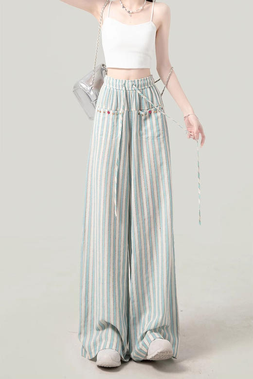 裁缝学苑AS486休闲阔腿裤纸样女装新款高腰宽松直筒阔腿裤子样板 商品图7