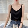 雀说丝绸缎面女装新修身v领短款小众设计内搭美背吊带背心ALR-D23 商品缩略图3