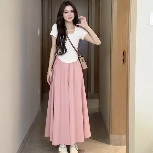 【❤️一衣两穿❗即是裙子又是裤子❗仅需39/条】裙裤女夏款新款爆款垂坠感a字半身裙夏季薄款裤裙山本长裙子店 商品图4