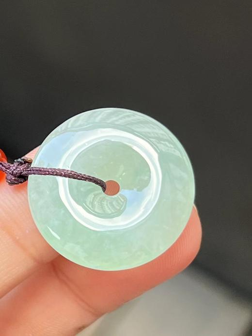 【云意轩】编号：9510  冰种甜绿平安扣天然翡翠 附证书 商品图2