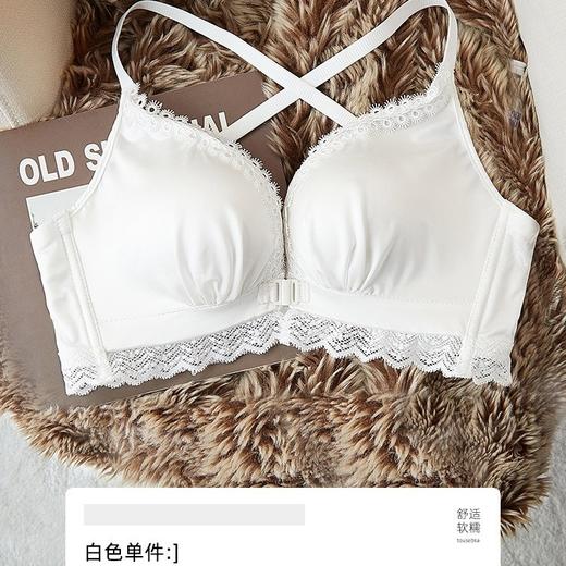 【专为小胸打造❗重新定义前扣内衣】2种穿法尽显蝴蝶背，提拉云托胸型更挺拔，不膈肉易扣不易绷，加厚显大收副乳防下垂美背文胸套装不跑杯QQ 商品图7
