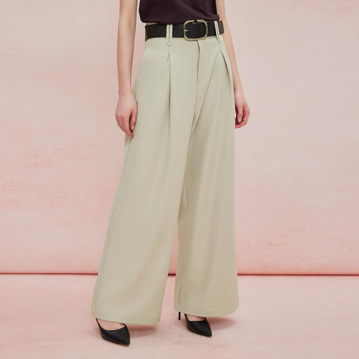 QF311斯尔丽25夏季新款女士通勤显高舒适百搭年轻时尚长款休闲锥形裤 商品图0