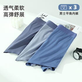 雅黛俪男士平角裤2025夏季新款无痕薄款青年男生短裤四角裤高弹