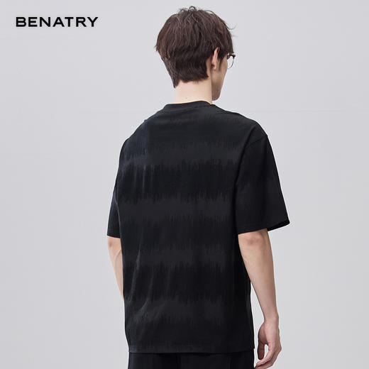 贝纳川夏季双面提花皮标短袖T恤 ECF214014 商品图4