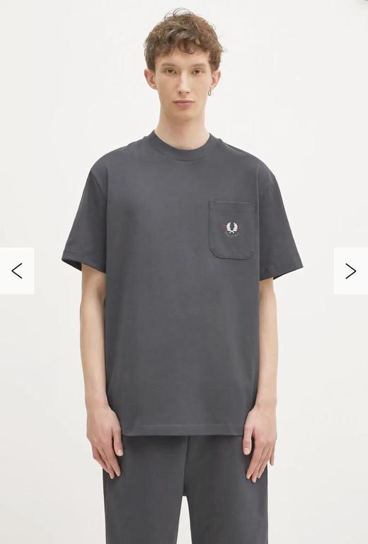 F.P 麦惠双纱纯棉 口袋圆领短袖T恤 TX465 商品图1