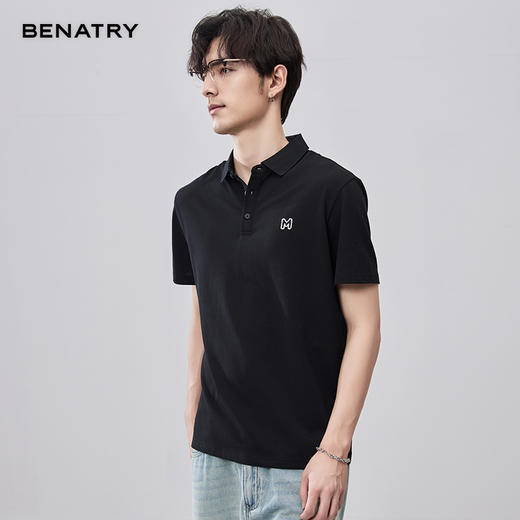 贝纳川夏季字母刺绣短袖POLO ECF214002 商品图10