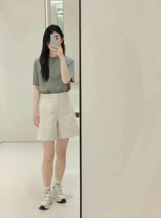 429-1 渠道货 小禾 环保弹力白牛仔 优雅帅气百慕大短裤 我穿29码 商品图8