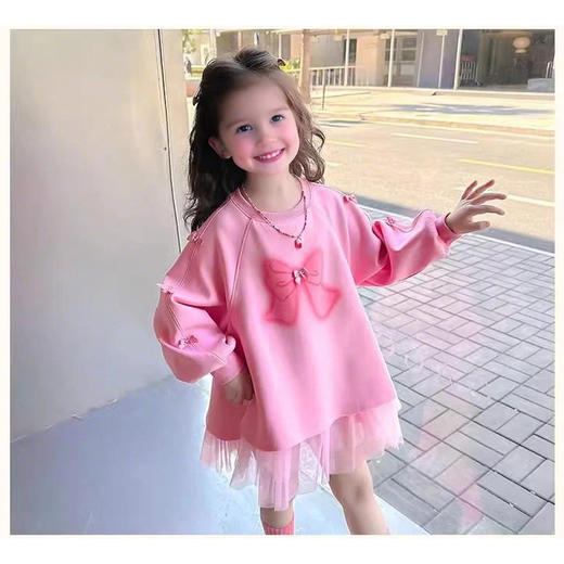 裁缝学苑TQ161女童连衣裙新款洋气时髦高级女孩宝宝儿童春装公主裙子 商品图3