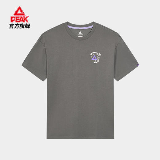 匹克2025年新款球星系列男款圆领短袖T恤F6252421 商品图2