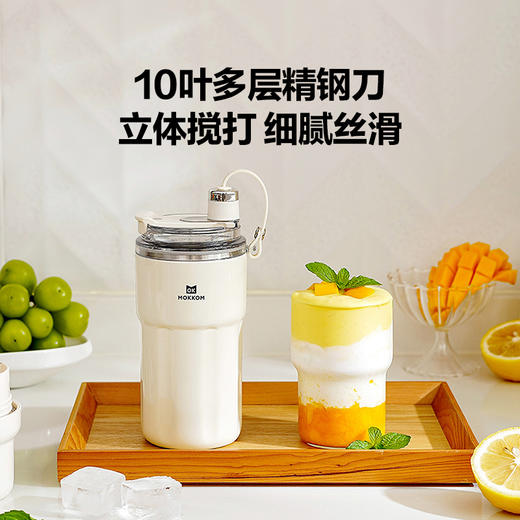 磨客不锈钢便携保温保冷运动榨汁杯MK124 商品图0