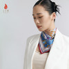 SAINTJOY/上久楷 女式真丝方巾  橙色 紫蓝色 衍生  FJS24015 商品缩略图1