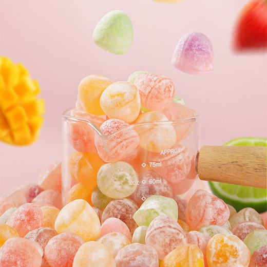 【13.9到手60颗❗裹酸爆浆软糖】Q弹美味好吃不腻，口感细腻醇正，粒粒饱满有营养丰富，果汁软糖各种软糖L 商品图2