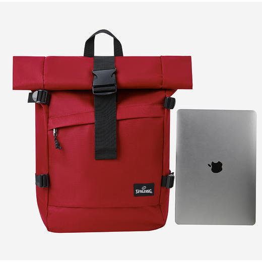 Spalding/斯伯丁时尚卷边大容量防泼水双肩包251U10TL21 商品图2