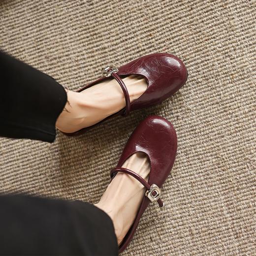 手工女鞋包头半拖鞋夏季外穿2025新款平底一字带穆勒拖2.5CM 商品图3
