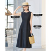 米思阳2026春季新款赫本风简约修身无袖气质小黑裙连衣裙女4949 商品缩略图2