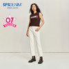 【米白宽松蛋卷】simplepieces春秋款SPS牛仔直腿九分翻边直筒裤 商品缩略图0