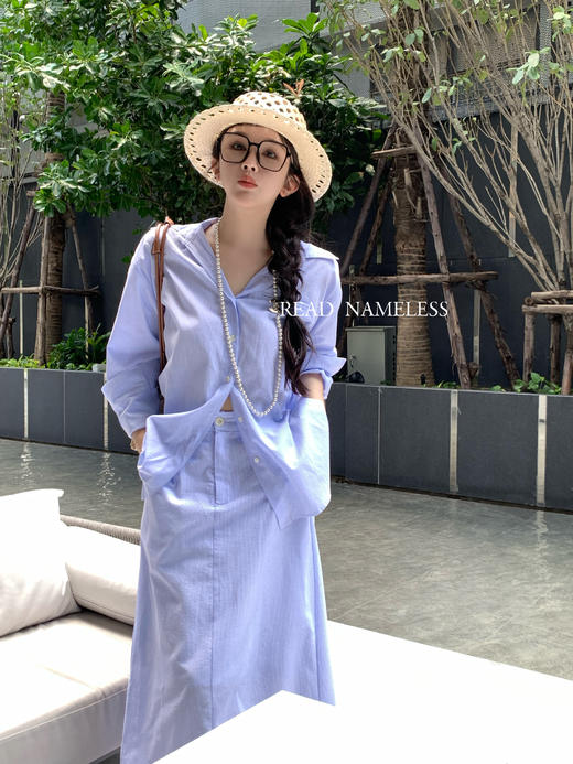 Read Nameless /蓝色防晒衬衫套装 超软超薄 2025/5/1 商品图2