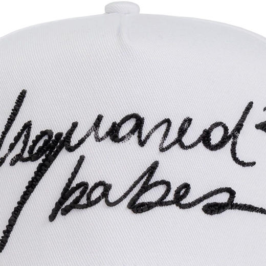 DSQUARED2 女士签名徽标刺绣棉质棒球帽 白色 BCW0165 05C00001 1062 商品图2