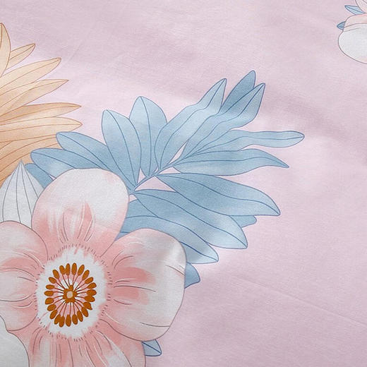 彩羊恒源祥集团彩羊家纺全棉四件套 花之恋 米 200x230cm+恒源祥彩羊 全棉四件套-那年花开（粉） 200*230CM+1DB1312【LXKGCJ10.0】 商品图4